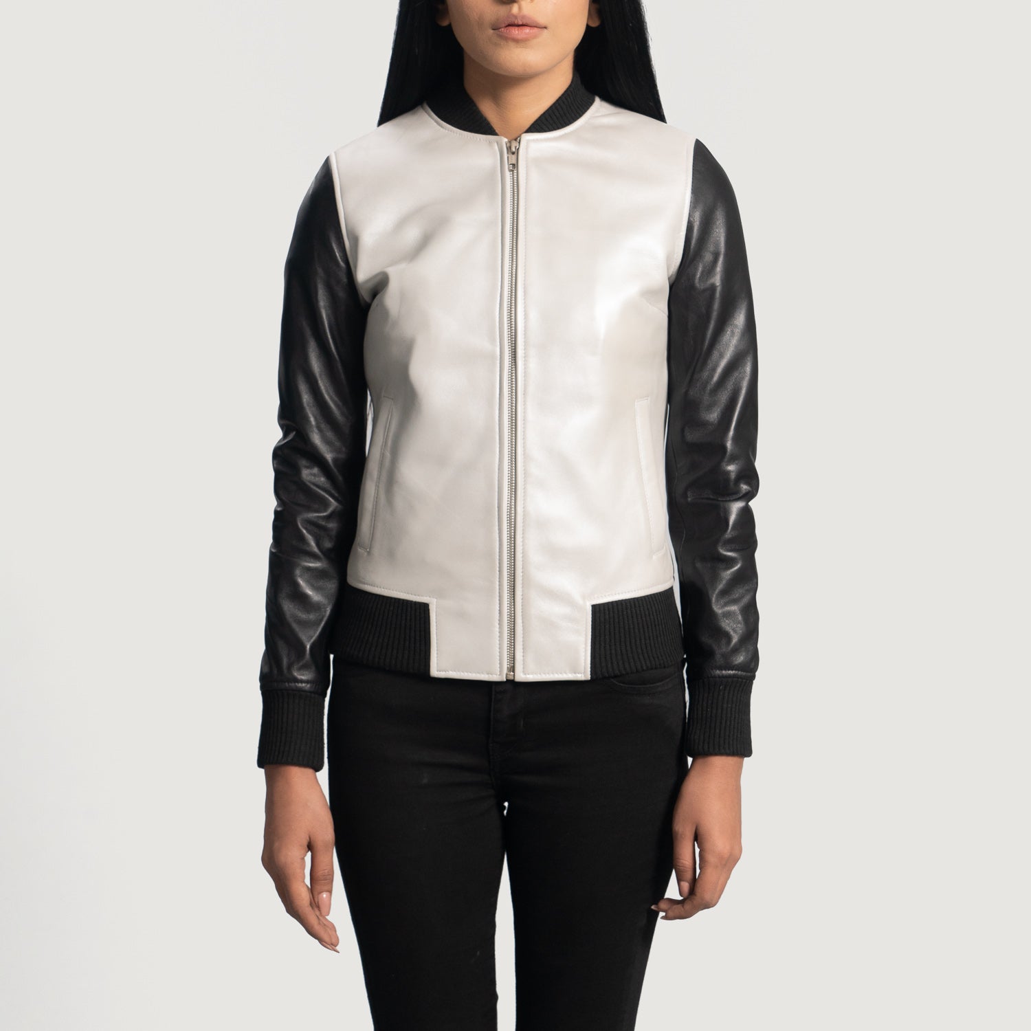 Fuzzy bomber jacket womens top