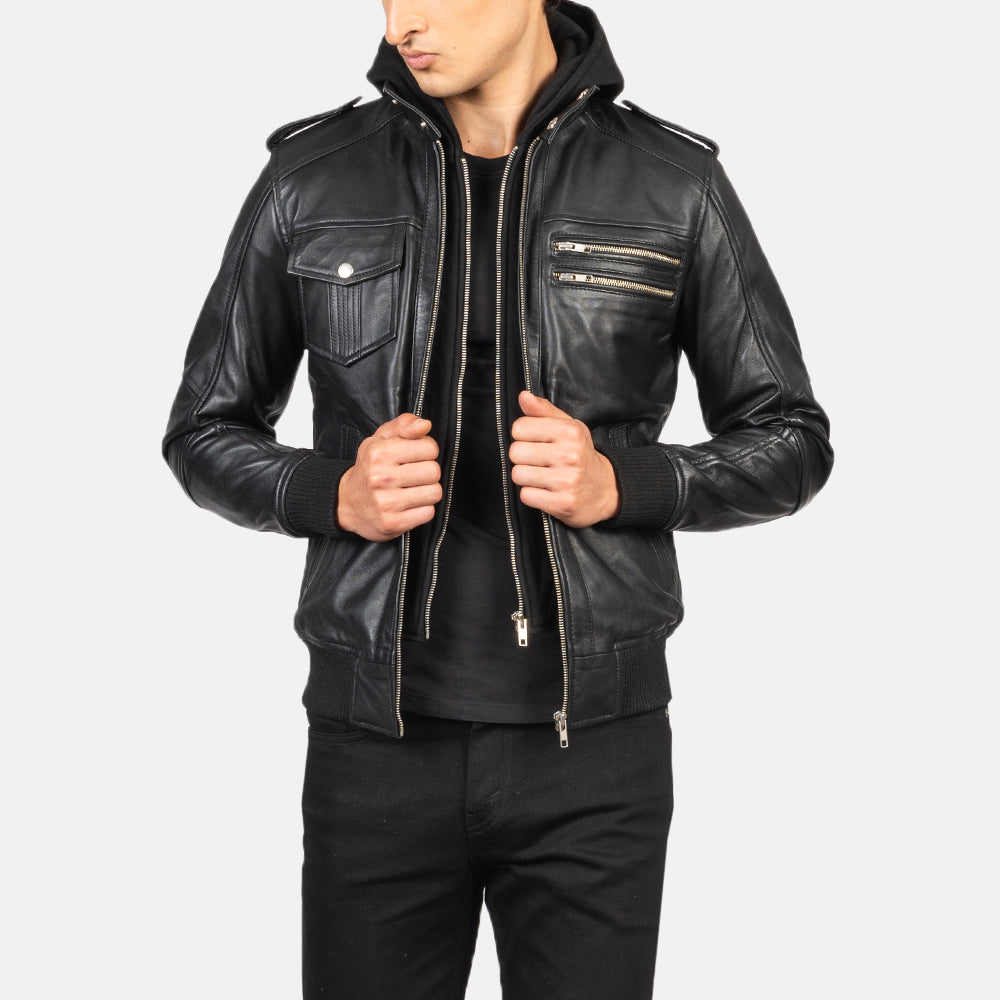 Men's Hooded Leather Jackets | Functional & Stylish | The Jacket