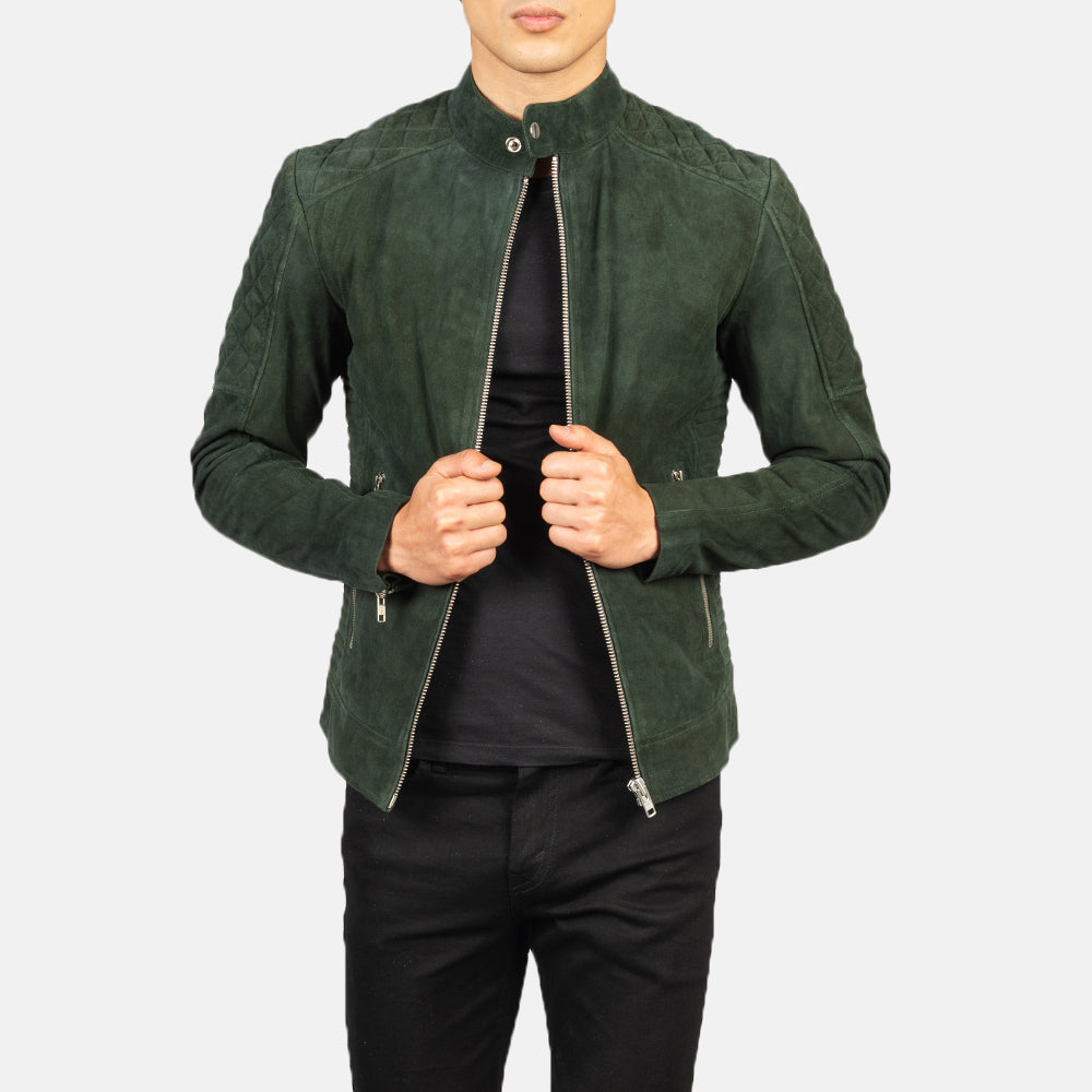 Green Suede Jackets For Men Buy Men s Green Suede Jackets in UAE The Jacket Maker