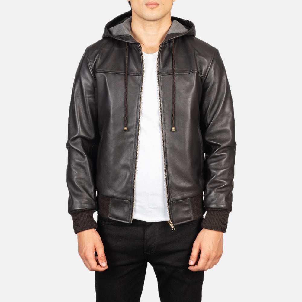 Hooded biker jacket mens new arrivals