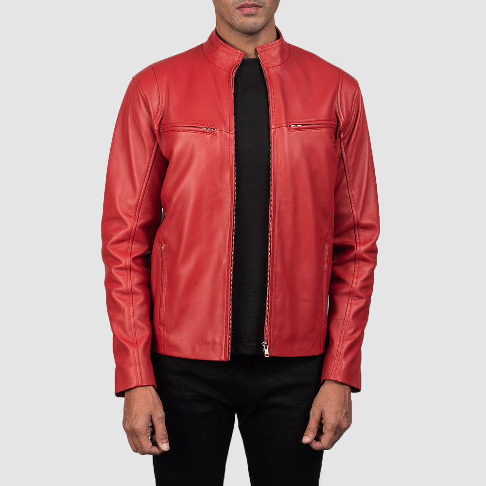 Moto jacket red 2025